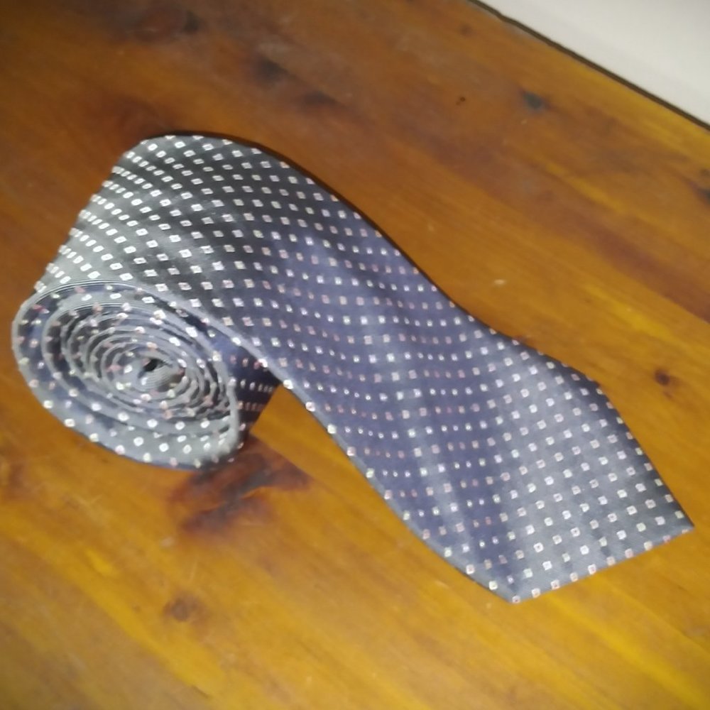 Bea Brummel - Soho Grey Geometric/Colored Diamonds 100% Silk Hand Made USA NWOT